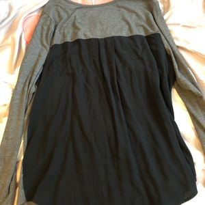 Grey tunic with black back